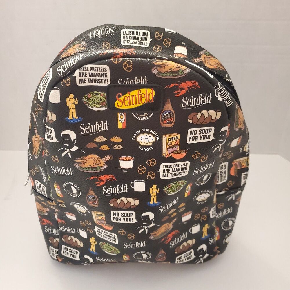 Funko Seinfeld Faux Vegan Leather Small Backpack, Jerry Seinfeld, Sitcom, Comedy
